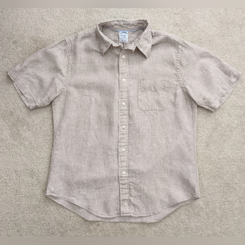 Brooks Brothers Irish linen shirt large